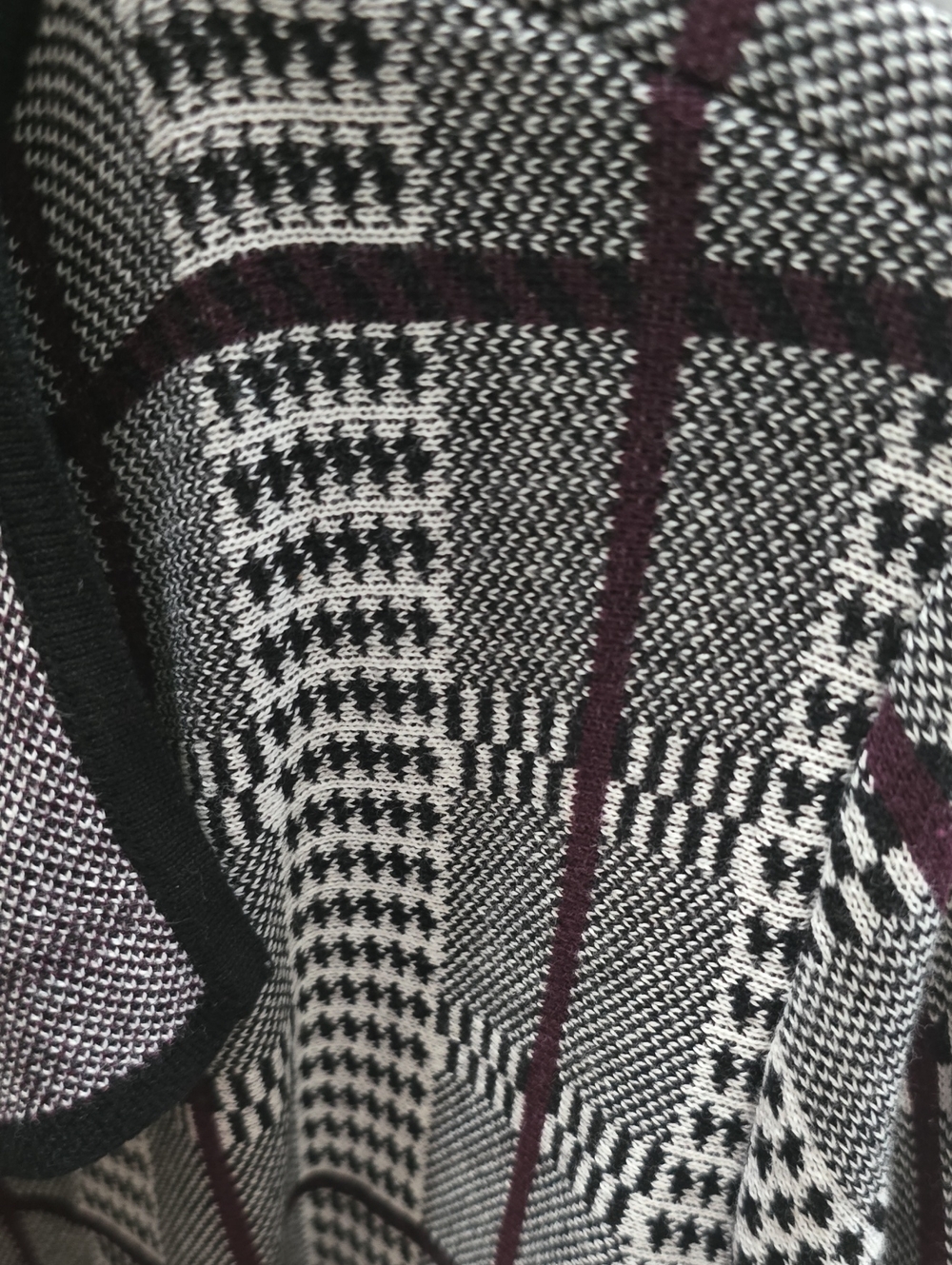 Womens Houndstooth Cardigan By Anne Klein. Excellent. Large - Picture 3 of 4